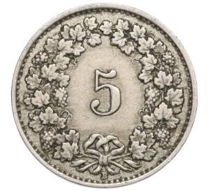 5 раппенов 1928 года Швейцария — Фото №2