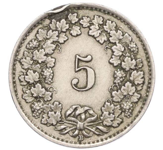 Монета 5 раппенов 1928 года Швейцария (Артикул: K12-23727) — Фото №2