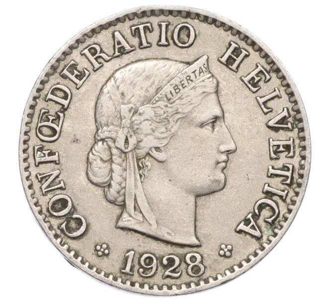 Монета 5 раппенов 1928 года Швейцария (Артикул: K12-23728) — Фото №1