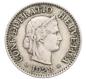 5 раппенов 1928 года Швейцария — Фото №1