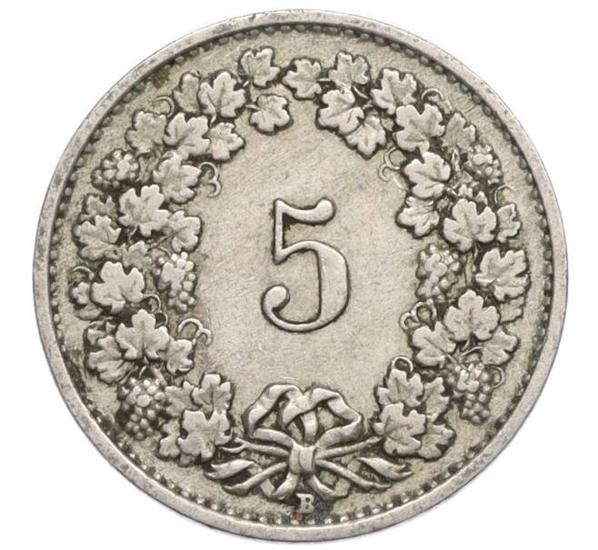 Монета 5 раппенов 1928 года Швейцария (Артикул: K12-23732) — Фото №2