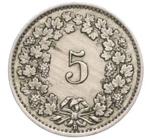 5 раппенов 1928 года Швейцария — Фото №2