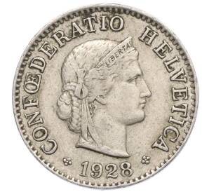 5 раппенов 1928 года Швейцария — Фото №1