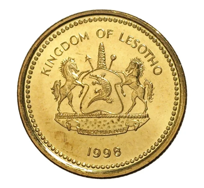 Монета 10 лисенте 1998 года Лесото (Артикул M2-7455)