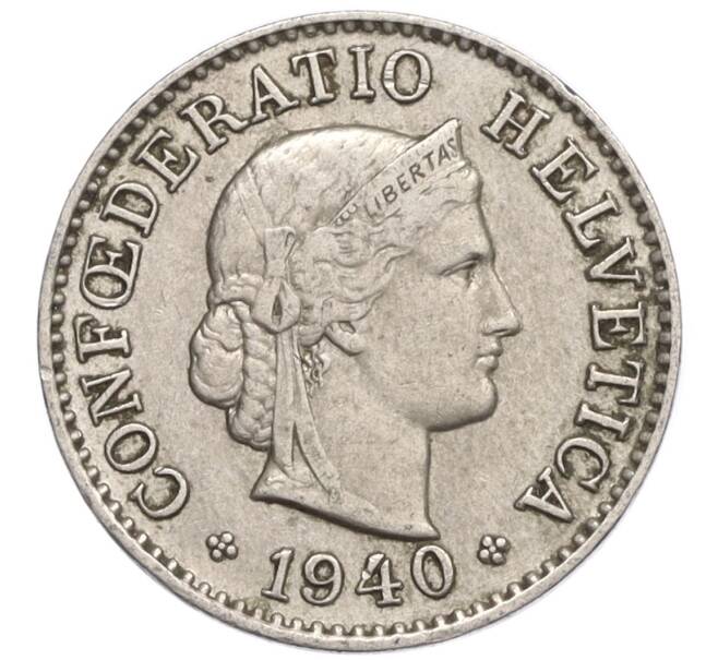 Монета 5 раппенов 1940 года Швейцария (Артикул: K12-23748) — Фото №1