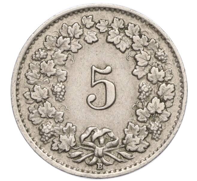 Монета 5 раппенов 1940 года Швейцария (Артикул: K12-23749) — Фото №2
