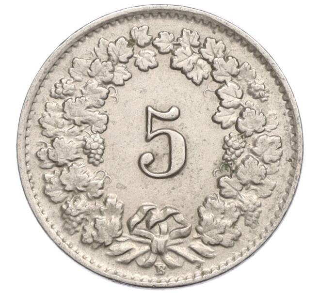 Монета 5 раппенов 1940 года Швейцария (Артикул: K12-23755) — Фото №2