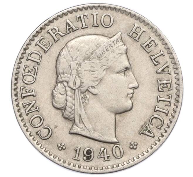 Монета 5 раппенов 1940 года Швейцария (Артикул: K12-23771) — Фото №1