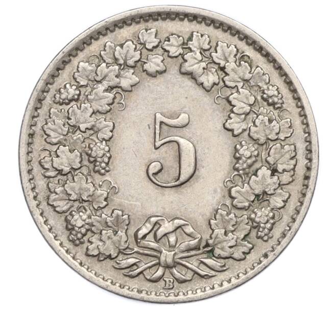 Монета 5 раппенов 1940 года Швейцария (Артикул: K12-23771) — Фото №2