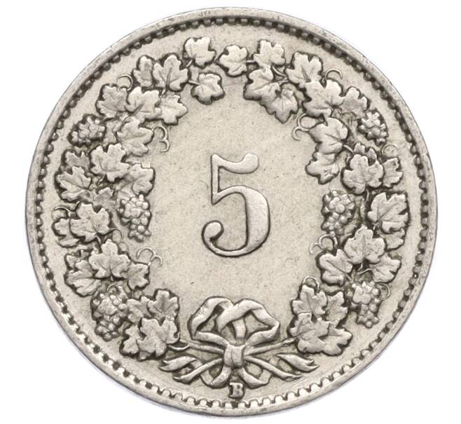 Монета 5 раппенов 1940 года Швейцария (Артикул: K12-23772) — Фото №2