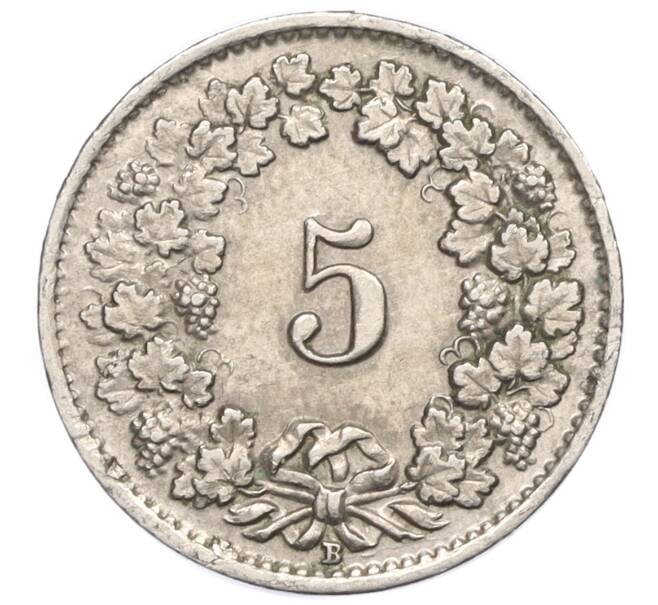 Монета 5 раппенов 1940 года Швейцария (Артикул: K12-23774) — Фото №2