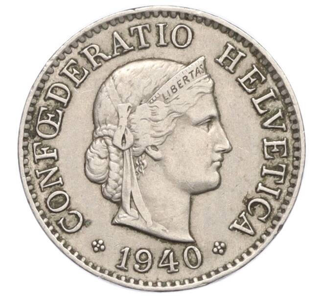 Монета 5 раппенов 1940 года Швейцария (Артикул: K12-23778) — Фото №1
