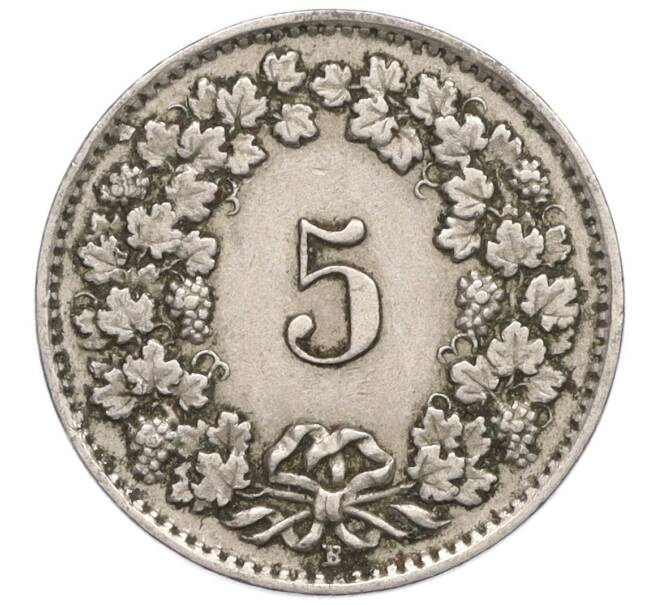 Монета 5 раппенов 1940 года Швейцария (Артикул: K12-23779) — Фото №2