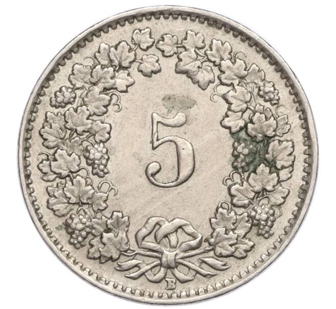 Монета 5 раппенов 1942 года Швейцария (Артикул: K12-23781) — Фото №2