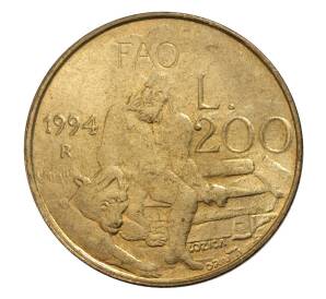 200 лир 1994 года Сан-Марино — Фото №1