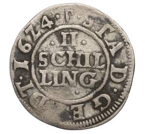 2 шиллинга 1624 года Гамбург — Фото №1