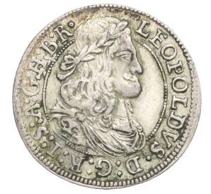 3 крейцера 1671 года Австрия (Халль) — Леопольд I — Фото №1