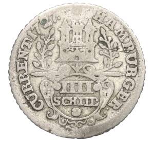 4 шиллинга 1727 года Гамбург — Фото №1