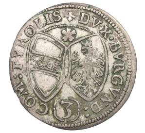 3 крейцера 1655 года Австрия (Графство Тироль) — Карл Фердинанд — Фото №2