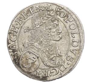 3 крейцера 1672 года Австрия (Вена) — Леопольд I — Фото №1