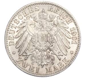 2 марки 1901 года Германия (Пруссия) «200 лет Пруссии» — Фото №2