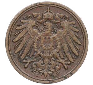 1 пфенниг 1908 года E Германия — Фото №2