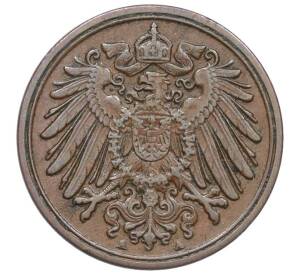 1 пфенниг 1909 года А Германия — Фото №2