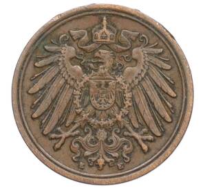 1 пфенниг 1909 года E Германия — Фото №2