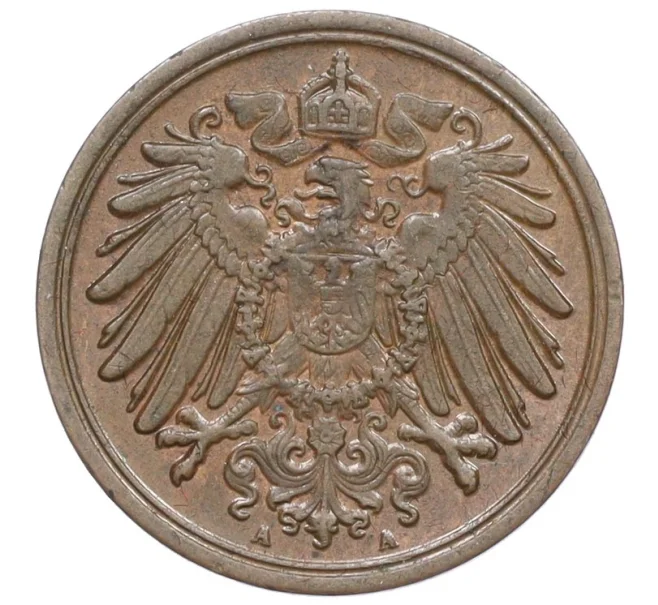 Монета 1 пфенниг 1912 года А Германия (Артикул K12-23994)