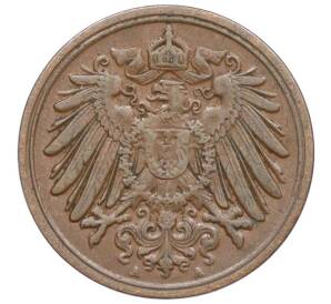 1 пфенниг 1913 года А Германия — Фото №2