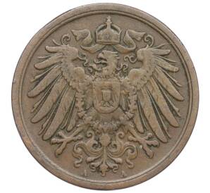 2 пфеннига 1907 года А Германия — Фото №2