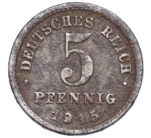 5 пфеннигов 1915 года А Германия — Фото №1