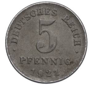 5 пфеннигов 1921 года D Германия — Фото №1
