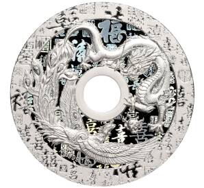 1 доллар 2022 года Самоа «Все идет хорошо — Счастье (Дракон и феникс)» — Фото №1