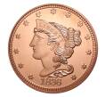 Монета 1 унция чистой меди «История денег — 1 цент 1836 года» (Артикул M2-7560)