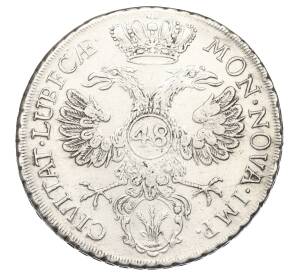 48 шиллингов (талер) 1752 года Любек — Фото №2