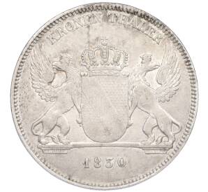 1 кроненталер 1830 года Баден — Фото №2