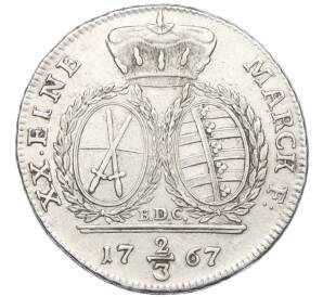 2/3 талера 1767 года Саксония — Фото №2