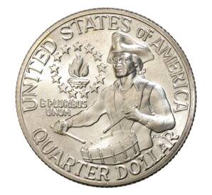 1/4 доллара (25 центов) 1976 года S «200 лет независимости США» — Фото №2