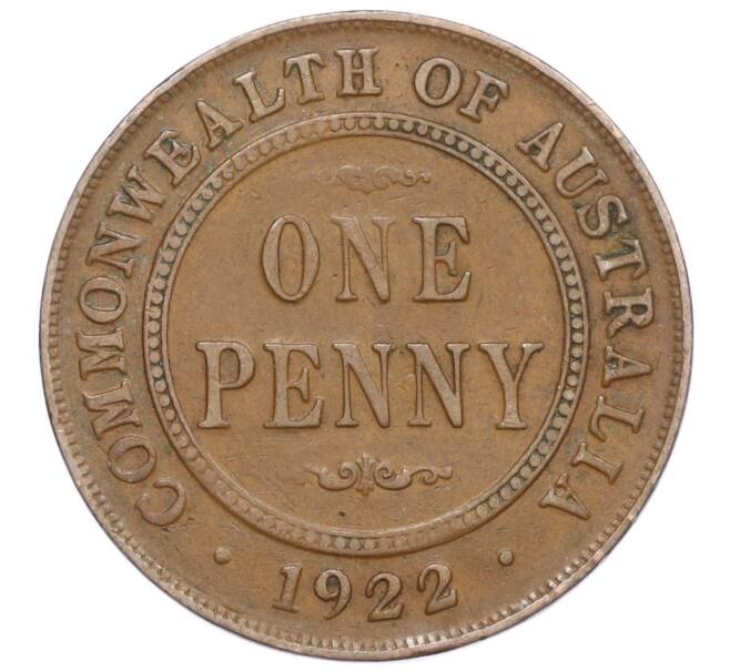 Монета 1 пенни 1922 года Австралия (Артикул: M2-75537) — Фото №1