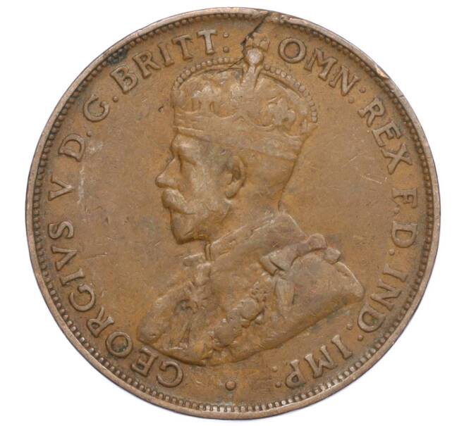 Монета 1 пенни 1922 года Австралия (Артикул: M2-75537) — Фото №2