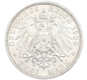 3 марки 1909 года Германия (Шварцбург-Зондерсгаузен) «Смерть Карла Гюнтера» — Фото №2