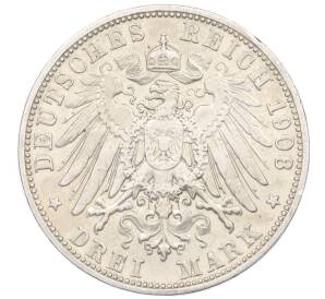 3 марки 1908 года Германия (Саксен-Мейнинген) — Фото №2