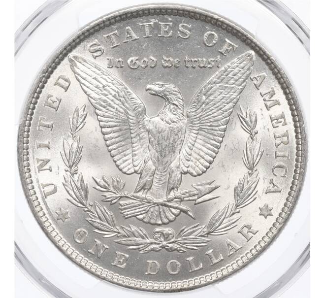 Монета 1 доллар 1887 года США — в слабе PCGS (MS64) (Артикул: M2-75763) — Фото №2