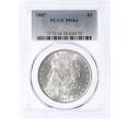 Монета 1 доллар 1887 года США — в слабе PCGS (MS64) (Артикул: M2-75763)