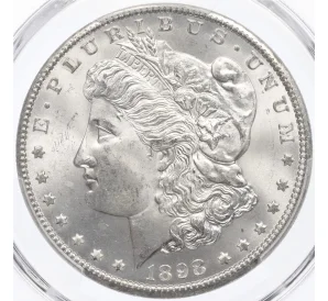 1 доллар 1898 года О США — в слабе PCGS (MS65)