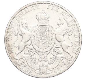 1 союзный талер 1859 года Ганновер — Фото №2
