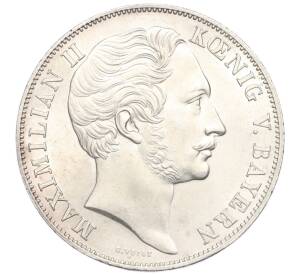 2 гульдена 1855 года Бавария «Восстановление колонны Мадонны в Мюнхене» — Фото №2