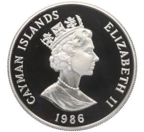 5 долларов 1986 года Каймановы острова «XIII Игры Содружества» — Фото №2