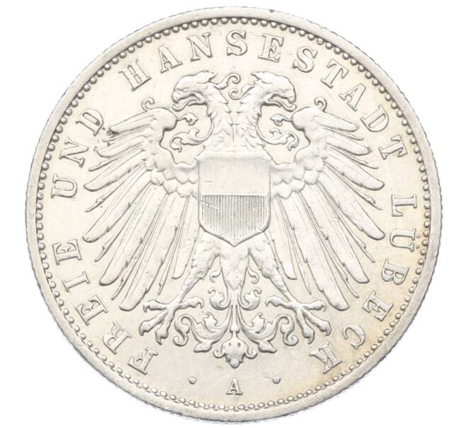 Монета 2 марки 1912 года Германия (Любек) (Артикул: M2-75770) — Фото №1